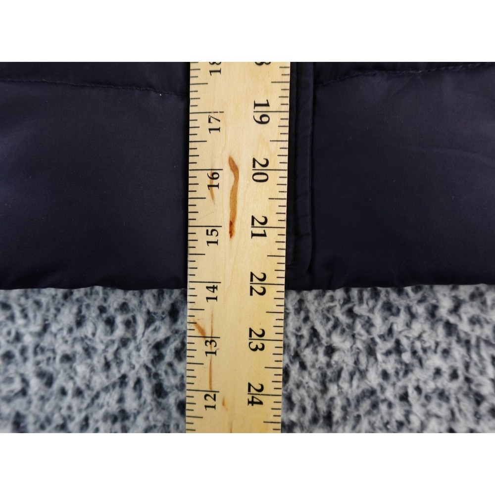 Abercrombie & Fitch Vest Blue Puffer Women's Size M Full Zip Moose Duck Down - Picture 6 of 10